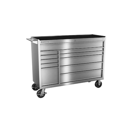 Champion Tool Storage FMPro SST Tool Cabinet With Casters, 11 Drawer, Silver, Stainless Steel, 54 in W x 20 in D FMPS5411RC